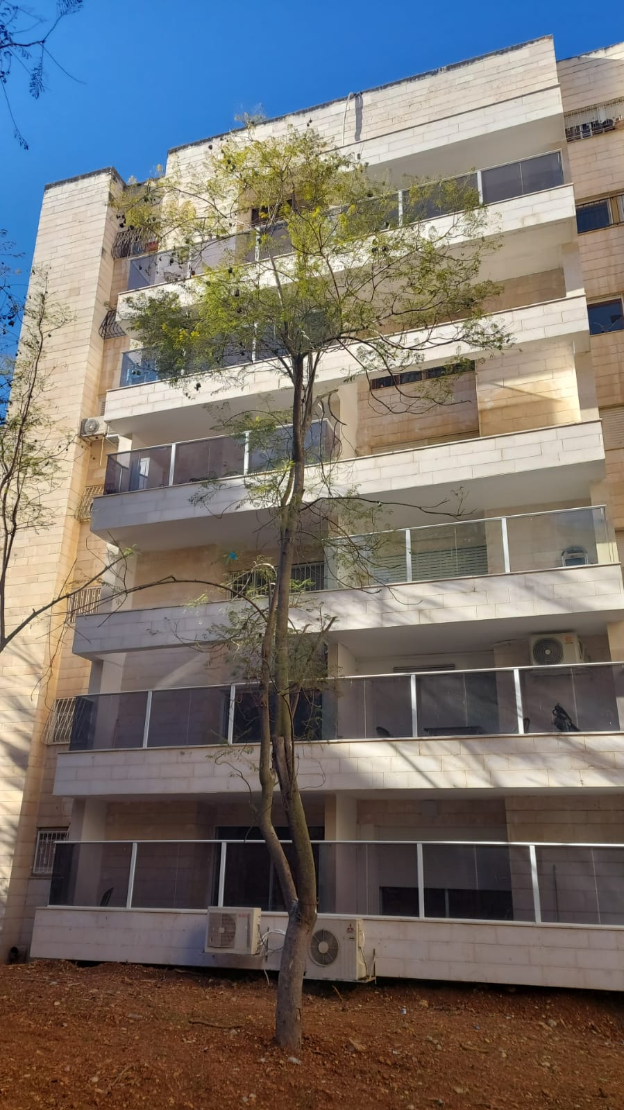 Modern balcony after completion